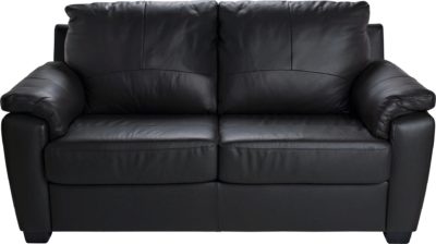 Home - Antonio - 2 Seater Leather/Leather Eff - Sofa Bed - Black